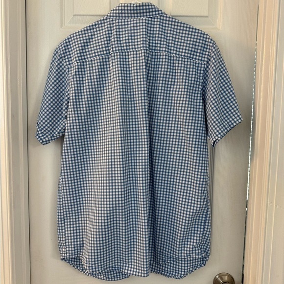 Columbia Men’s Large Short Sleeve Button Down Shirt Blue Plaid Regular NWOT - Picture 5 of 10